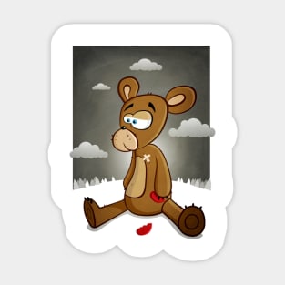 Heartbroken Bear Sticker